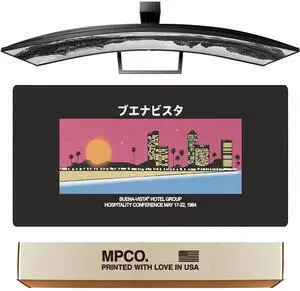 MPCO. OZGMX Large Gaming Desk Pad - 36" x 17" Duraglyde Fabric Buenavista Desk Mats - Non-Slip, Washable, Smooth Glide for Precision Gaming & Work