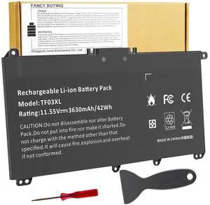 TF03XL 920070-855 920046-421 Battery for HP Pavilion 15-CC 15-CD 15-CK 17-AR 14-BF 14-BF040WM 14-BK000 421 541 855 15-CC1XX 15-CD0XX 15-CC561ST 15-CC184CL 15-CD075NR 14-CD0056TX HSTNN-UB7J