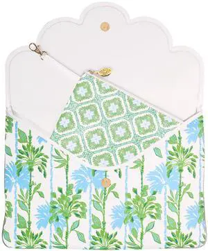 Lilly Pulitzer Padded Tech Sleeve with Small Zip Pouch for Accessories, Cute Laptop Case for Women, Tablet Bag or 13 Inch Laptop Sleeve (Swayin in the Breeze)