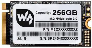waveshare 256GB Solid State Drive, SK M2 NVME 2242, 3D TLC Flash Memory, High-Speed Reading/Writing, More Reliable & Durable-256GB