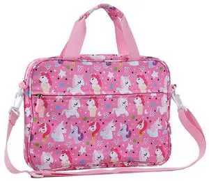 Topevoeon Kids Tablet Bag with Handle Shoulder Strap, 13 inch Cute unicorn Tablet Sleeve Carrying Bag Case for Boy Girl Fit Fire HD 10 HD 8 IPAD 10 11 A16 10.2 7 8 9 Kids pro Tablets DJS