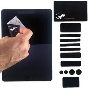 Webcam Covers - Laptop Webcam Cover - Tablet Webcam Covers - Smart TV & for Every Size Webcam on Any Device - Reusable/Multi-use  Protect Your Privacy with Gecko - Black