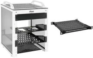 Tecmojo 6U 10 inch Mini Server Rack & 0.5U Rack Shelf