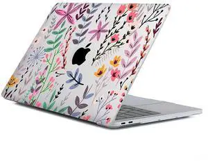 Case Compatible with MacBook Air 13 Inch 2022 2021 2020 2019 2018 Release Model A2337 M1 M2 A2681, Art Protector Covers for Air13 Retina Display with Touch ID-Tiny Flowers Wlid Floral