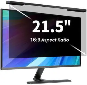 Hanging 21.5 Inch Computer Privacy Screen Filter, Hanging Computer Screen Privacy Cover, Compatible with, 21.5 Inch 16:9 Widescreen Monitors, Protect Eyes from Glare and Blue Light