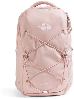 THE NORTH FACE Women's Jester Everyday Laptop Backpack | Commuter Travel Bag with Laptop Sleeve, Water-Repellent Finish, Spacious Compartment, Pink Moss, One Size