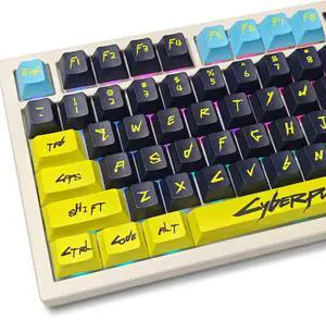 PBT Keycaps Set 136 Keys Dye Sublimation Cherry Profile Custom Keycaps 60 65 75 80 100 Percent for 61/64/68/84/87/100/104/108 Retro Gaming Cherry Gateron MX Swithes Mechanical Keyboard