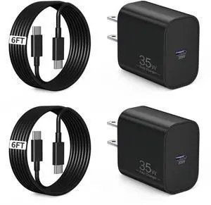 35W iPad Charger Fast Charging, Type C Super Fast Charger Block with 6FT USB C Cable for iPad Pro 13/12.9/11 inch, iPad 11th/10th Generation, Mini 7/6, Air 13/11 inch/6th/5th, iPhone 17/16/15 Pro Max