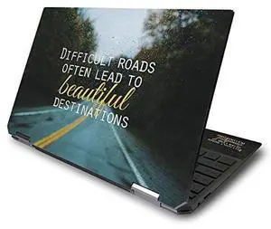 MightySkins Skin for HP Spectre x360 13.3" Gem-Cut (2020) - Difficult Roads | Protective, Durable, and Unique Vinyl Decal wrap cover | Easy To Apply, Remove, and Change Styles | Made in the USA, HPS36