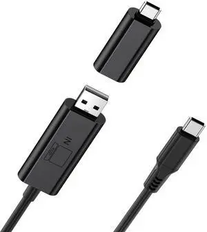 2 in 1 Video Signal Conversion Cable for Laptop Screen Extender, Designed for Laptop without Type-C/HDMI Port for Extra Screen, Compatible with M1/M2/M3 Mac, Only Applicable to CIDETTY Screen Extender
