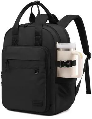 LOVEVOOK Laptop Backpack for Women, 15.6 Inch Computer Backpack Purse, Casual Daypack Carry-On Personal Item Travel Bag, College Bookbook for Teen Girls Students Back to School