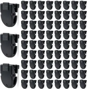 DF DUALFERV Cubicle Clips for Fabric Walls - 75 Pcs Cubicle Hooks for Office Photos, Notes, Memos - Standard Size Partition Fabric Panel Wall Clips for Organizing and Displaying