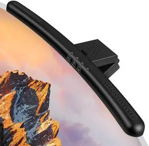 Laliled Monitor Light Bar, Curved Computer Monitor Lamp for Eye Caring LED Dimmable Screen Light Bar, 3 Color Temperature Mode Light, Touch Control USB Powered Monitor Lamp for Desk/Office/Home/Game