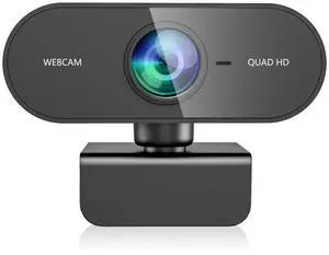 QMKKX 2K Webcam for pc with Microphone,Privacy Cover Slider Streaming Web cam for Mac Laptop,USB External Computer Camera for Desktop,Best Full Hd face cam for Video Conference,Gaming,Zoom,Teams