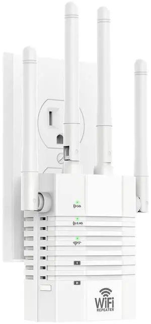 WiFi Extender, WiFi Extender Signal Booster, WiFi Booster, Covers Up to 13888 Sq.ft and 150+ Devices, Dual Band Wireless Repeater, WiFi Repeater, WiFi Extenders Signal Booster for Home