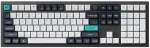 Keychron Q6 Max 100% Full-size Layout Custom Wireless Mechanical Keyboard With Knob, QMK/VIA Programmable 1000Hz 2.4 GHz/Bluetooth/Wired RGB Backlit for Mac Windows, Gateron Banana Switch-Carbon Black