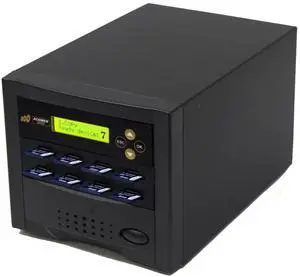 Acumen Disc 1 to 7 SD Duplicator - Multiple Secure Digital & MicroSD SDHC SDXC Micro Flash Drive Memory Card Copier & Sanitizer (DOD Compliant) System - 35mb per Seconds