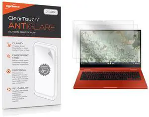 BoxWave Screen Protector Compatible with Samsung Galaxy Chromebook 2 (Screen Protector ClearTouch Anti-Glare (2-Pack), Anti-Fingerprint Matte Film Skin for Samsung Galaxy Chromebook 2