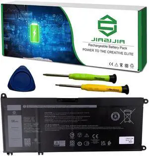 JIAZIJIA 4WN0Y Laptop Battery Replacement for Dell 4WN0Y Series Notebook 0M245Y M245Y 09P3NW 9P3NW Black 15.2V 56Wh 3500mAh