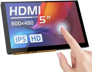 BIGTREETECH 5 inch HDMI Touch Screen Display 800x480, IPS 160° View Angle Monitor Compatible with Sovol-SV08 Raspberry-Pi 4B, 3B, Banana Pi, Windows 10 8 7