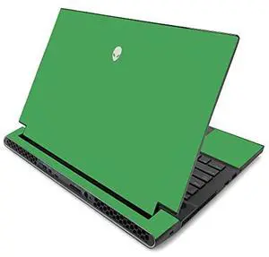 MightySkins Skin for Alienware m17 R2 (2019) - Solid Green | Protective, Durable, and Unique Vinyl Decal wrap cover | Easy To Apply, Remove, and Change Styles | Made in the USA (ALWM17R219-Solid Green