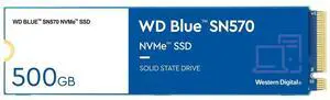 Western Digital 500GB WD Blue SN570 NVMe Internal Solid State Drive SSD - Gen3 x4 PCIe 8Gb/s, M.2 2280, Up to 3,500 MB/s - WDS500G3B0C