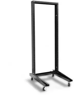 RAISING ELECTRONICS 42U Movable 19inch 2 Post Open Frame Heavy Duty IT Network Data Server Rack