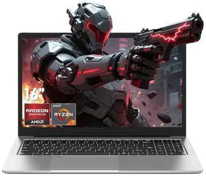 CHIFUYOU Gaming Laptop Computer,16 Inch Lap Top PC 2025 Win 11 Pro,AMD Ryzen 7 5825U (8C/16T, Up to 4.5GHz), 32GB RAM 1TB SSD,Backlit Keyboard,Radeon Graphics,16 1920 * 1080P FHD,WiFi 6,BT 5.2