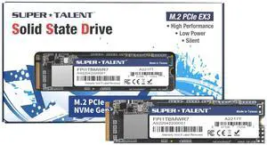 Super Talent M.2 PCIe NVMe EX 1TB FPI1TBMWR7 PCIe Gen 3X4
