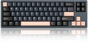 MageGee Captain72 Rapid Trigger Magnetic Switch Keyboard, 65% Wired Hall Effect Mechanical Gaming Keyboards w/Adjustable Actuation, CNC Aluminum Frame, Gasket Hot Swappable RGB Creamy Keyboard (Blue)