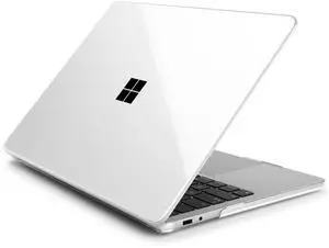 Batianda Crystal Clear Case for 13-inch Microsoft Surface Laptop Copilot+ PC 2025 (Latest Model), Lightweight Hard Shell with Scratch-Resistant Protection, Easy Installation, Transparent