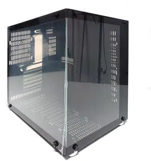 ATX/Micro-ATX PC Case,Capable of Fitting 10 Fans,360MM RAD Support, Type-C Gaming PC Case, 270° Full View Tempered Glass Mid Tower, Black (No Fans Included)