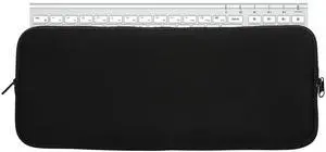 kwmobile Neoprene Case Compatible with iClever BK10 Wireless - Case for Keyboard Soft Travel Sleeve - Black