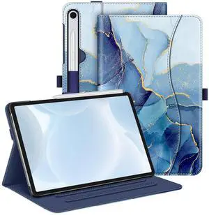 Fintie Case for Samsung Galaxy Tab S10 Lite/ S10 FE/ S9 FE 5G 10.9 Inch/Tab S9 11 Inch with S Pen Holder, Multi-Angle Viewing Protective Cover with Pocket, Auto Sleep/Wake, Ocean Marble Fintie Case for Samsung Galaxy Tab S10 Lite/ S10 FE/ S9 FE 5G 10.9 Inch/Tab S9 11 Inch with S Pen Holder, Multi-Angle Viewing Protective Cover with Pocket, Auto Sleep/Wake, Ocean Marble