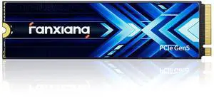 fanxiang 4TB PCIe 5.0 x4 NVMe M.2 SSD,Up to 14000 MB/s,DRAM Cache and SLC NAND,High Performance Solid State Drive for AI Applications, Gaming, PC, Laptop