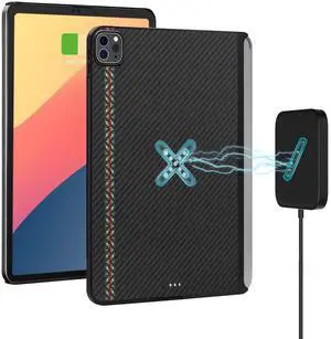 PITAKA iPad Pro 11 Inch Case, Magnetic Wireless-Like Charging Case for iPad Pro 11 Inch 2022/2021, Magic Keyboard Compatible Support Apple Pencil 2 Charging, 1500D Aramid Fiber Made, Rhapsody
