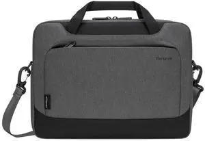 Targus Cypress Slimcase with EcoSmart Designed for Business Traveler and School fit up to 15.6-Inch Laptop/Notebook, Light Gray (TBS92602GL)