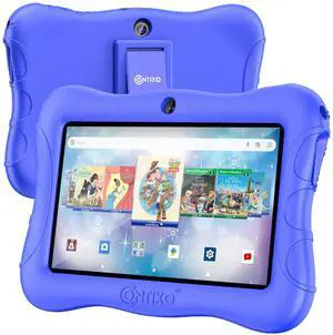 Contixo Kids Tablet V9, 7-inch HD, Ages 3-7, Includes 50+ Disney Storybooks (Value $200), Toddler Tablet with Camera, Parental Controls, Android 11, 32GB, WiFi, Learning for Kids - Dark Blue