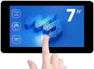 waveshare 7inch Touch Display Compatible with Raspberry Pi 5/4B/3B+/3A+/3B/2B/B+/A+/CM3/3+/4,DSI LCD Mini Monitour, 800×480 Resolution Capacitive Touch Screen,Small Display