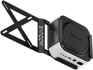 AODUKE Aluminum Alloy Mac mini M4 VESA Bracket, Mac mini 2024 Dock Stand, Mac mini M4 Pro VESA Monitor Arm Extension Plate, Compatible with 75X75/100X100MM Hole Distance-B-MAX2