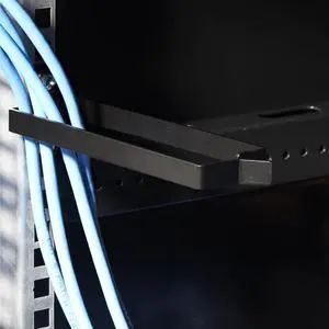 kwmobile Server Rack Cable Management Brackets - Steel Fibre Optic Network Patch Cable Organiser Management System - Screw-On Brackets - Set of 10-5.9" (149mm) Length