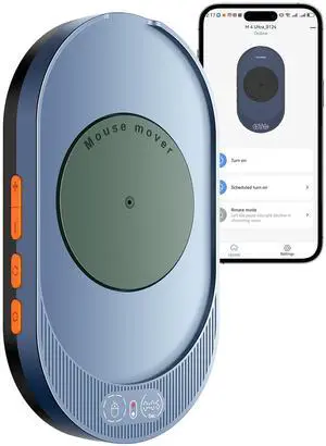 Vaydeer M4 Utra Mouse Mover with APP, Undetectable Mouse Jiggler Device with Remote Control and Timer Function, Driver-Free Shaker Wiggler Mouse Movement Simulation for Computer Awakening-Olive Green