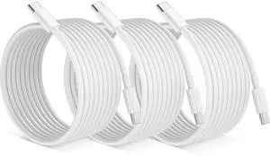 QZIIW USB C to USB C Cable, 240W Fast Charging [10/10/10FT 3-Pack] Type C Charger Cord,USB C Phone Charger Cable for iPhone 17 16 15 Pro Max Samsung S25 S24 Laptops MacBook iPad Switch Steam Deck etc.