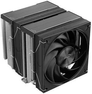 SAMA A60E Premium Dual Tower CPU Air Cooler  Dual 120mm Guide Ring Fans | 6 Heat Pipes, 265W TDP | Intel LGA 115X/1200/1700/1851 & AMD AM4/AM5 | High Performance with Brushed Metal Top Cover