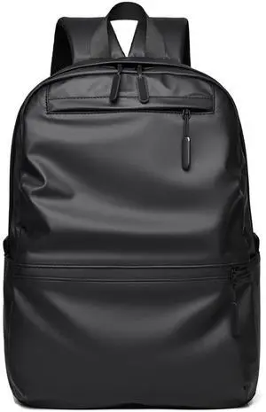 PORRASSO Men Backpack Causal Daypack Laptop Rucksack 14 Inch Laptop Waterproof Backpack for Travel Daily Use Black