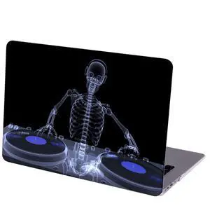 MINGDAO Compatible with MacBook Pro 16-inch Hard Protective Shell Cace and Keyboard Cover ( A2141, 2020 2019 Release ) - Skull Skeleton DJ