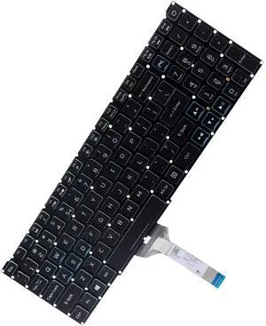 Deal4GO RGB Colorful Backlit Keyboard Replacement for Acer Predator Helios Neo PHN16-71 PHN16-72 PHN18-71 PH315-52 AN515-58 - Blue WASD Keys
