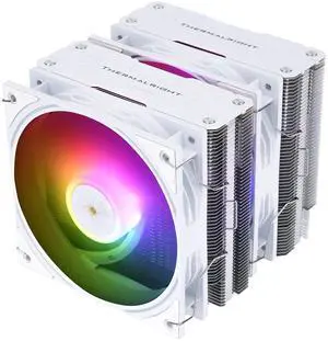 Thermalright Peerless Assassin 120 ARGB White V3 CPU Air Cooler,6 Heat Pipes CPU Cooling,Dual 120mm CPU Fans,White Top Cover,for AM4/AM5,Intel lga1851/1700/115X/1200/2011,High Performance Radiator