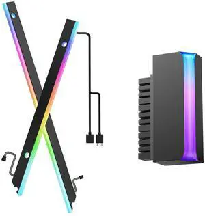 AsiaHorse Motherboard ARGB Light Strip with TX 24 Pin 90 Degree Adapter, Support Motherboard Aura Sync AsiaHorse Motherboard ARGB Light Strip with TX 24 Pin 90 Degree Adapter, Support Motherboard Aura Sync