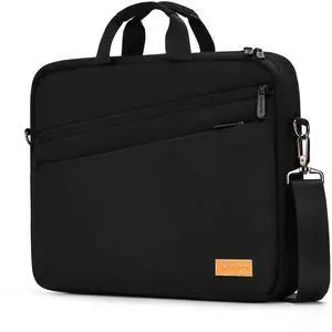 bagasin 15 15.6 16 inch Laptop Computer PC Shoulder Bag Carrying Case, Water-Repellent Fabric Briefcase, Lightweight Toploader, Business Casual or School